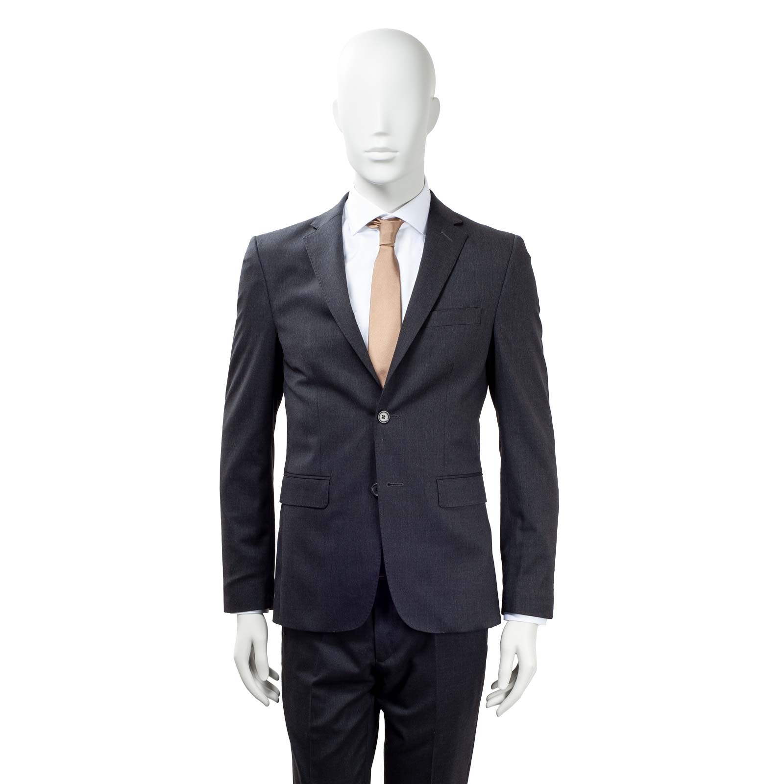 Veste de costume homme, Coupe courte Slim, 2 boutons, Revers avec surpiqure