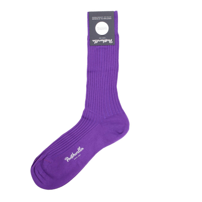 Chaussettes violettes en fil d'Écosse