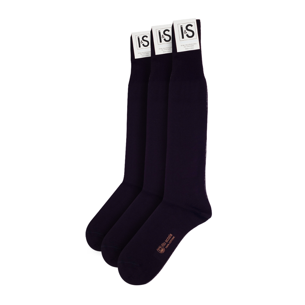 chaussettes business marine lungo