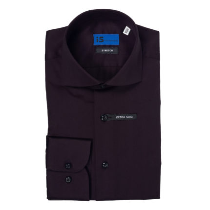 Chemise business noir col italien