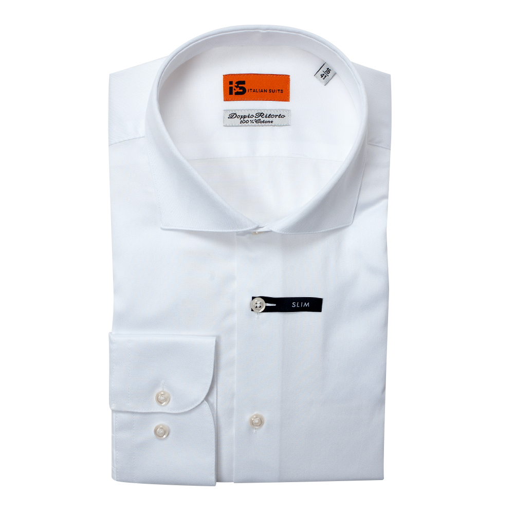 Chemise Business Blanc bouton manchette