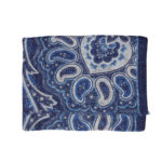 Écharpe bleu marine à motifs paisley