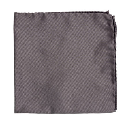 Pochette gris moyen en soie