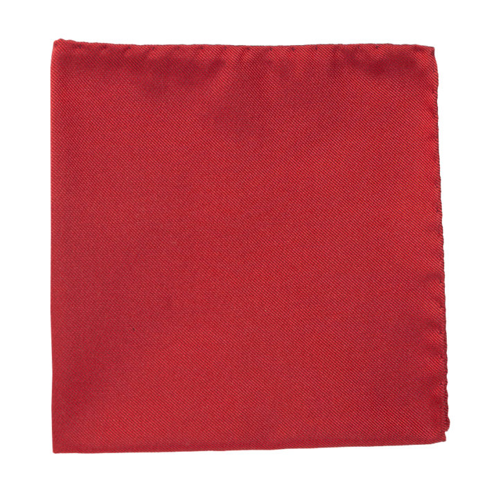 Pochette rouge en soie